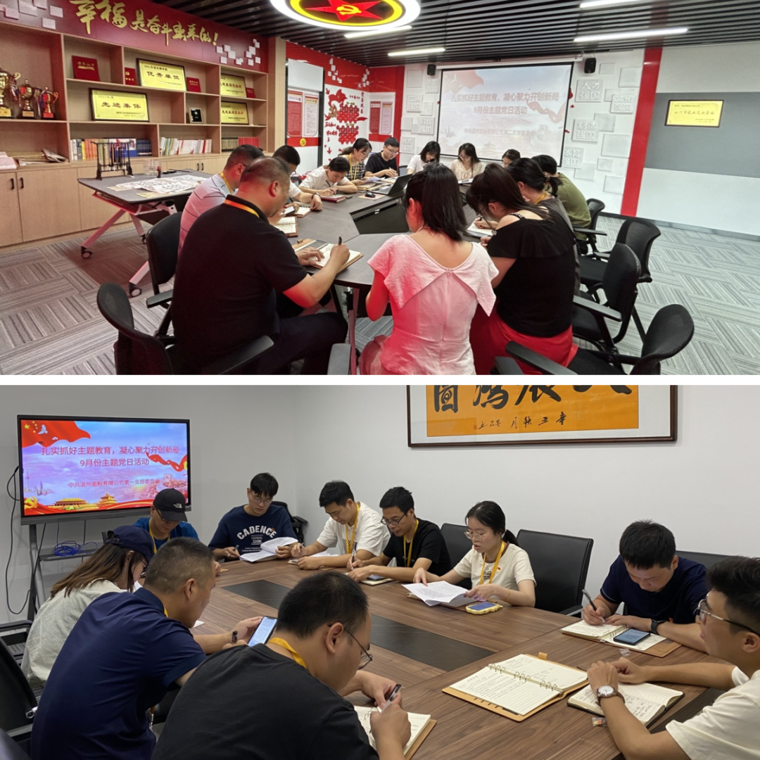 扎實(shí)抓好主題教育，凝心聚力開(kāi)創(chuàng)新局丨面粉公司開(kāi)展9月份主題黨日活動(dòng)