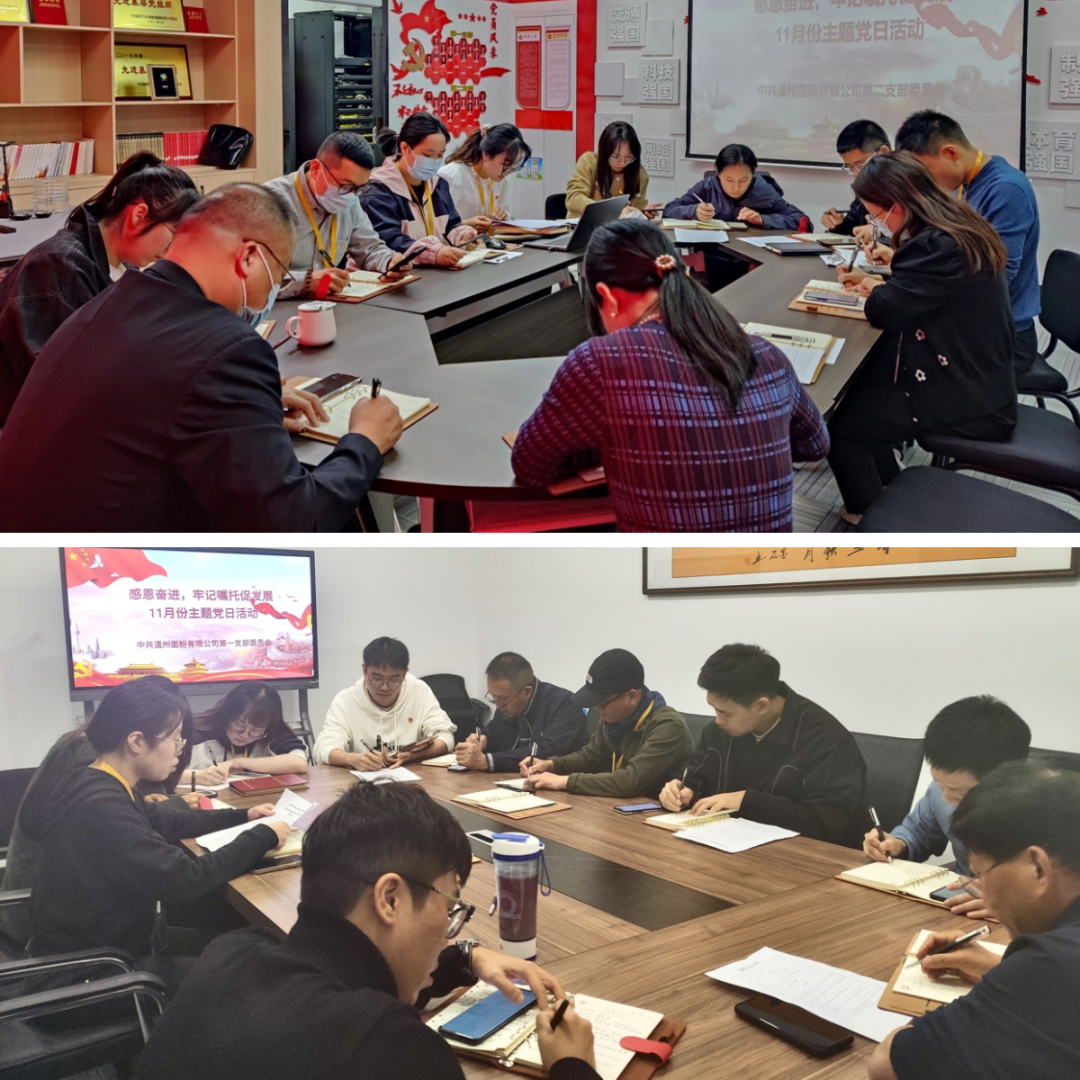 感恩奮進(jìn)，牢記囑托促發(fā)展丨面粉公司開(kāi)展11月份主題黨日活動(dòng)